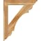 Ekena Millwork Olympic Traditional Rough Sawn Bracket w/ Offset Brace, Western Red Cedar, 6"W x 30"D x 36"H BKT0604X30X36OLY01RWR - alternate 4